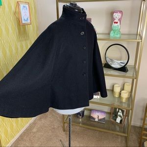 atmosphere Wool Blend Batwing Cape Coat